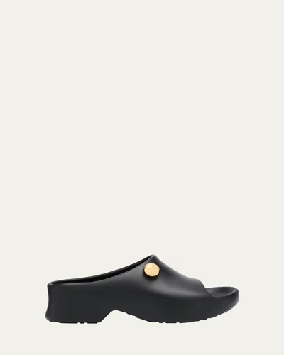 LOEWE PEBBLE FOAM BUTTON SLIDE SANDALS