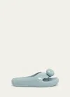Loewe Pebble Foam Toe-post Slide Sandals In Light Blue