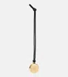 Loewe Pebble Gold-plated Leather Bag Charm In Gold