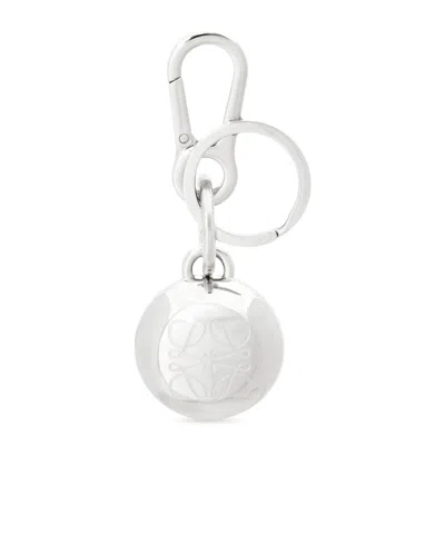 Loewe Pebble Keychain Bottle Opener In White