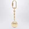 Loewe Pebble Keyring With Gold Anagram Logo In Gold