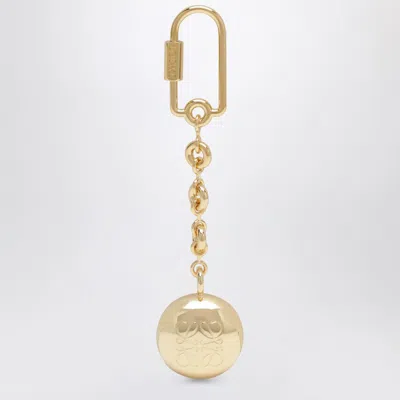 Loewe Pebble Keyring With Gold Anagram Logo