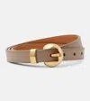 Loewe Pebble Leather Belt In Green