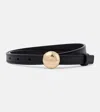 Loewe Pebble Leather Belt In Black