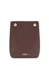 Loewe Pebble Leather Pouch In Red
