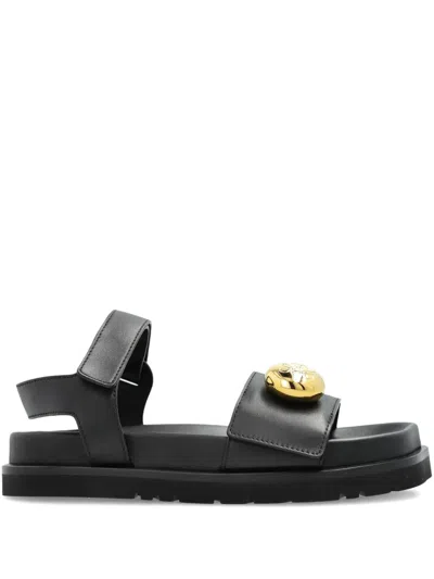 LOEWE PEBBLE LEATHER SANDALS