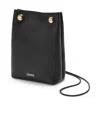 Loewe Pebble Logo Shoulder Bag In Black