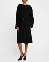 Loewe Pebble Midi Dress In Black