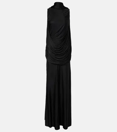 Loewe Pebble Maxi Dress In Schwarz