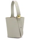 Loewe Green Calfskin Pebble Bucket Medium Bag Women