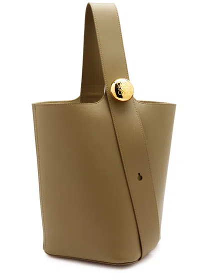 LOEWE LOEWE PEBBLE MEDIUM LEATHER BUCKET BAG