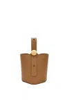 Loewe Pebble Mini Leather Bucket Bag