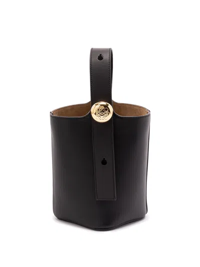 Loewe `pebble` Mini Bucket Bag In Black