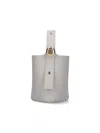 Loewe "pebble" Mini Bucket Bag In White
