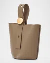 Loewe Pebble Mini Bucket Bag In Grain Leather