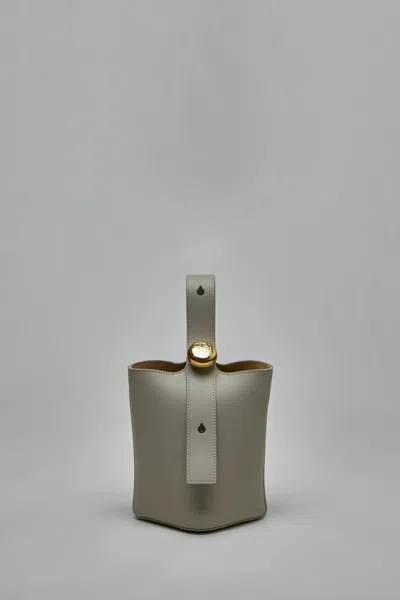 Loewe Pebble Mini Bucket Bag In Sand