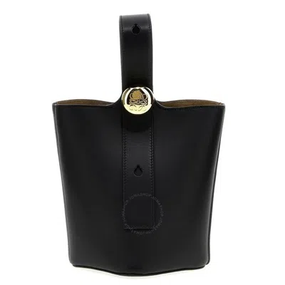 Loewe Pebble Mini Buckle Bag- Black