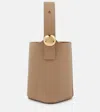 LOEWE PEBBLE MINI LEATHER BUCKET BAG