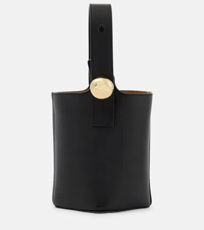 Loewe Pebble Bucket Bag In Black