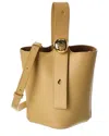 Loewe Pebble Mini Leather Bucket Bag In Brown