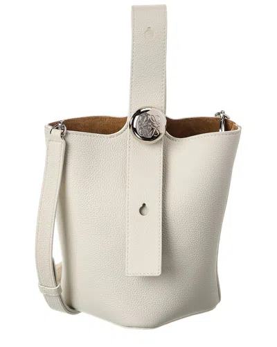 LOEWE LOEWE PEBBLE MINI LEATHER BUCKET BAG