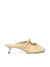 Loewe Pebble Mules In Lambskin Nappa In Neutral