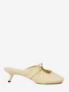 Loewe Pebble Mules In Nappa Leather In Neutral