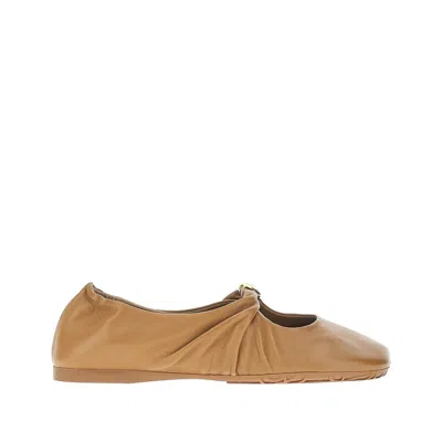 LOEWE 'PEBBLE' NAPPA LEATHER BALLET FLATS
