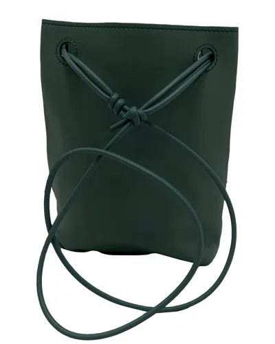 Loewe Pebble Pouch Bag (authentic Pre-loved) In Green