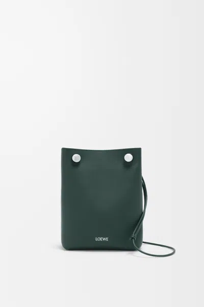 Loewe Pebble Pouch En Cuir Lisse Pour Femme