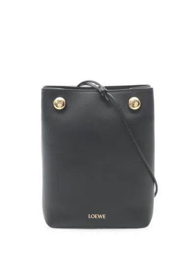Pre-owned Loewe Pebble Pouch Shoulder Bag In Black