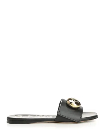 Loewe Pebble Sandals Black