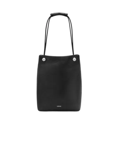 Loewe Pebble Shoulder Bag In Black