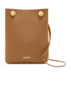 Loewe Pebble Pouch In Smooth Calfskin In Brown
