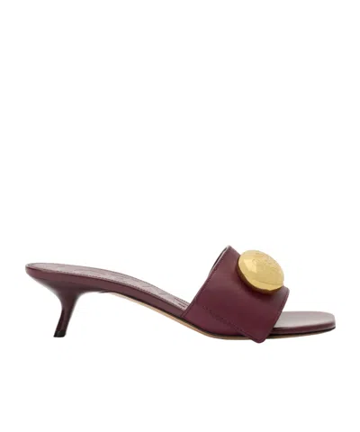 LOEWE PEBBLE SLIDE IN SOFT CALFSKIN