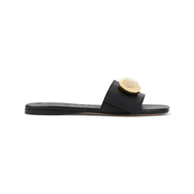 Loewe Pebble Slide Sandals Women In Black