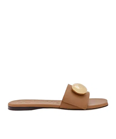 LOEWE PEBBLE SLIDE IN SOFT CALFSKIN