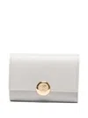 Loewe Pebble Small Leather Wallet In Gray