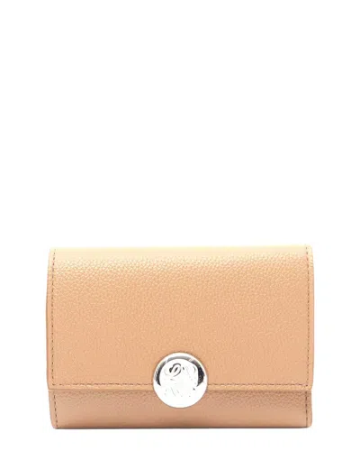 Loewe Pebble Small Vertical Wallet (authentic Pre-loved) In Brown