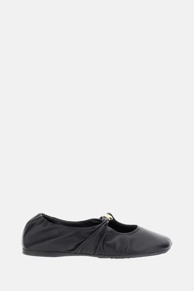 Loewe Pebble Soft Ballerina In Black