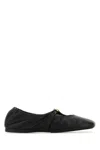 Loewe Pebble Sabot In Soft Lamb Nappa Leather In Black In Black