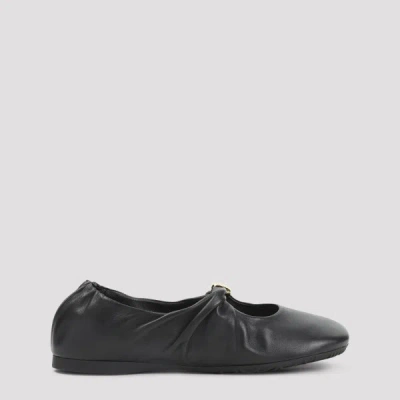 Loewe Pebble Soft Ballerinas 37 In Black