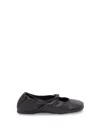 Loewe Pebble Sabot In Soft Lamb Nappa Leather In Black In Black