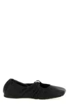 Loewe Women Pebble Ballerina In Nappa Leather In Black