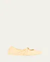 Loewe Pebble Soft Leather Ballerina Flats In Neutral