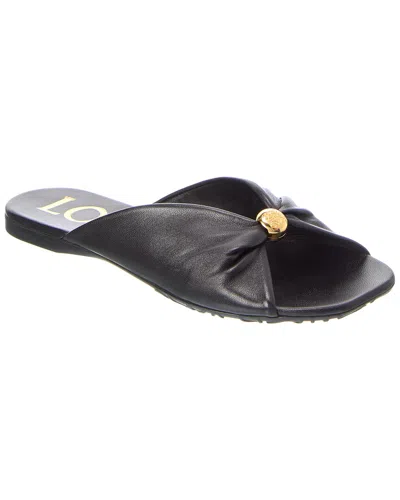 LOEWE LOEWE PEBBLE SOFT LEATHER SLIDE