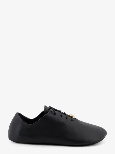 Loewe Pebble Soft Leather Sneakers In Black
