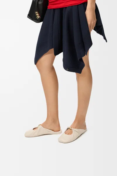 Loewe Pebble Soft Mule In Nappa Lambskin Size: 41 For Woman In Blue