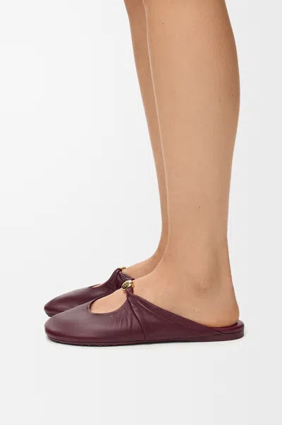 Loewe Pebble Soft Mule In Nappa Lambskin Size: 41 For Woman In Brown