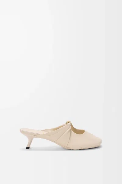 Loewe Pebble Mules In Lambskin Nappa In Neutral